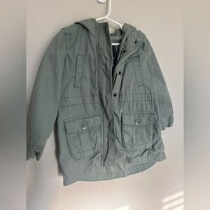 GAP Kids Hooded Jacket in Sage Green -XS